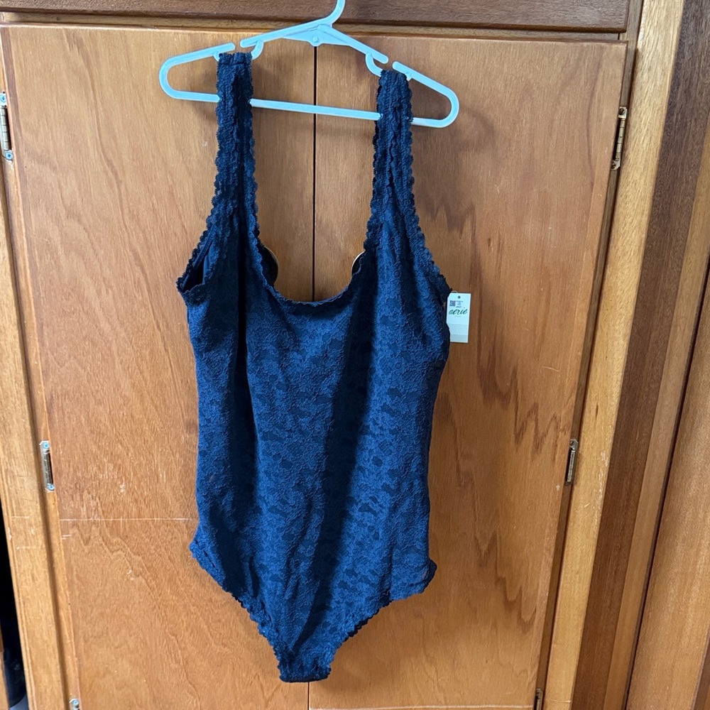 Aerie Show Off Vintage Lace Scoop Bodysuit